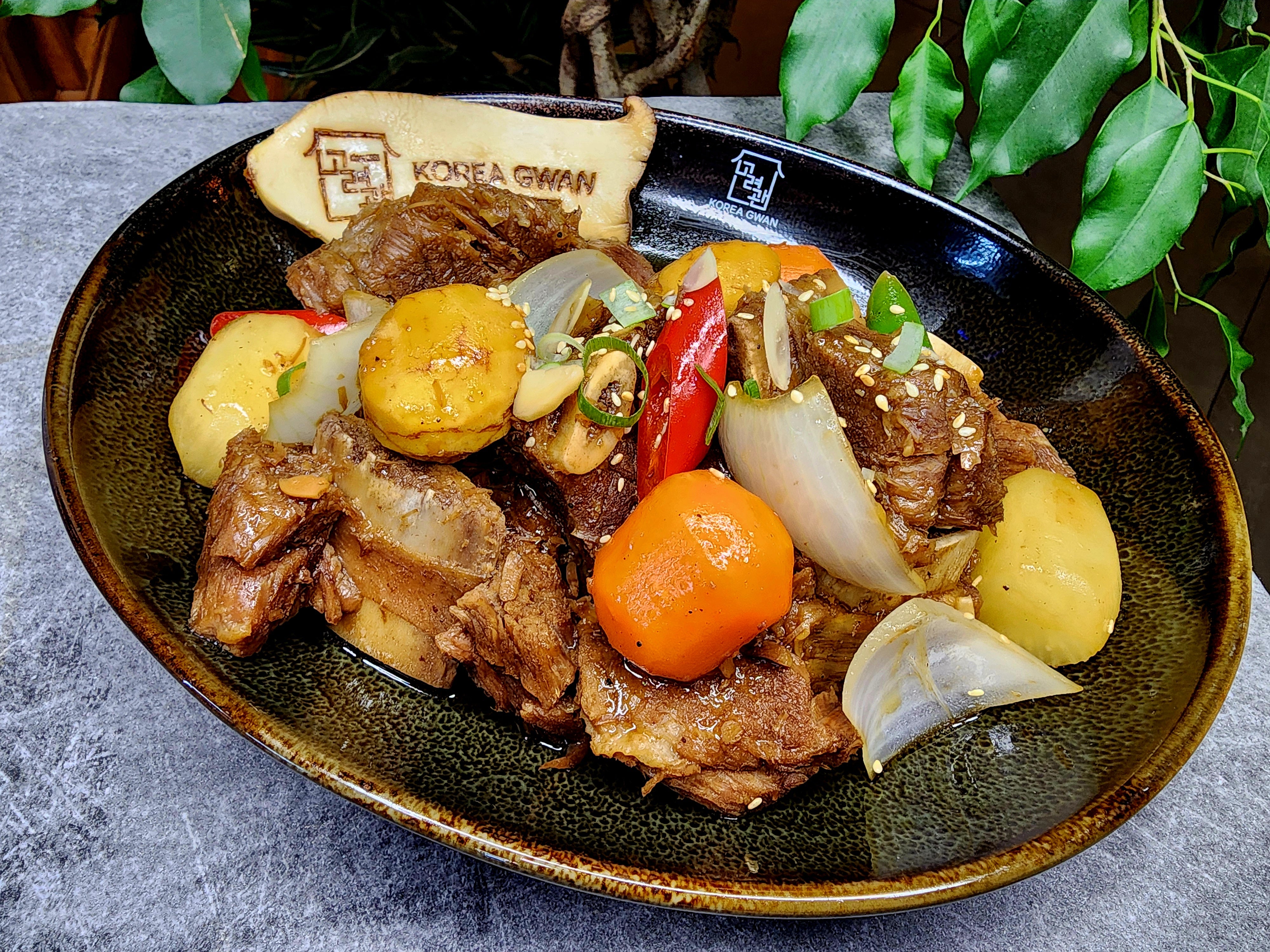 Korean Beef Short Rib Galbi Jjim Sauce Braised Beef Stew Korean